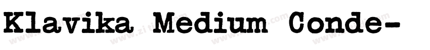 Klavika Medium Conde字体转换